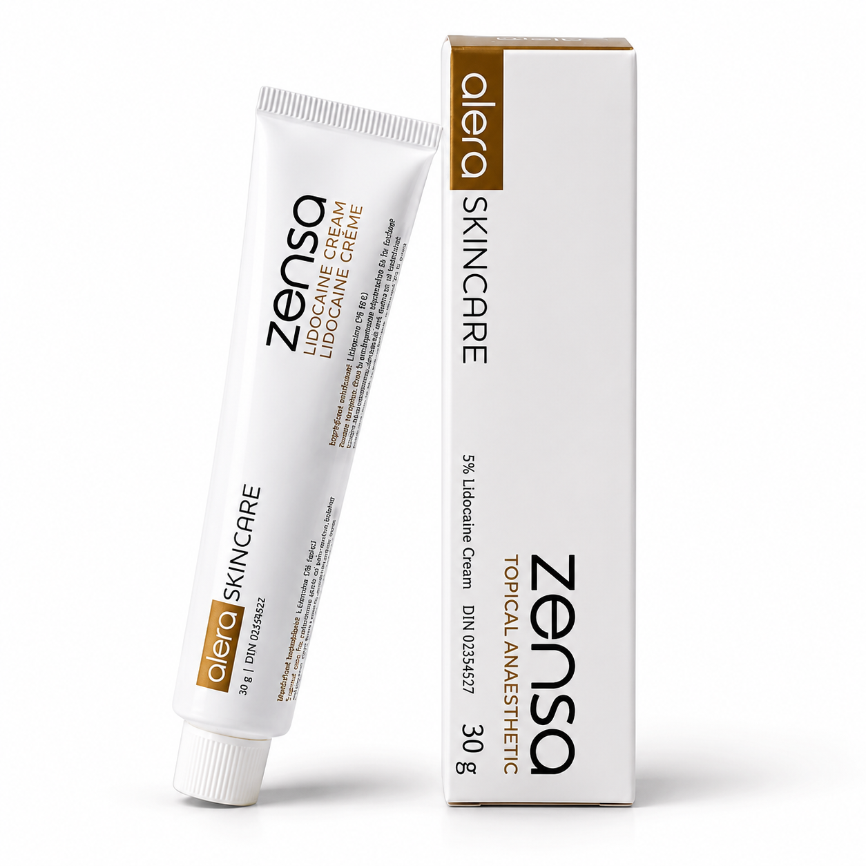 Professional Numbing Cream Zensa 30g with 5% Lidocaine Topical Anaesthetic for cosmetic procedures.