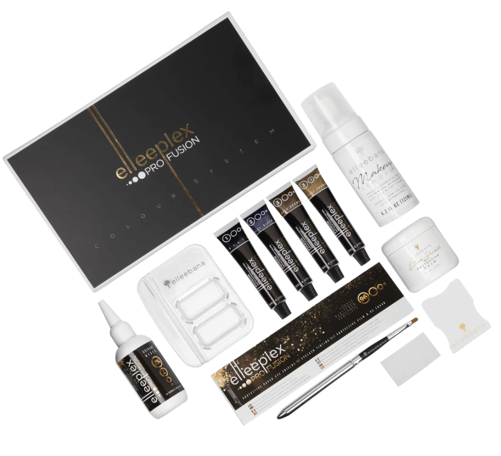Elleeplex Profusion brow lamination training course starter kit with lamination sachets, brow wrap, and ReGEN Next Gen treatment.