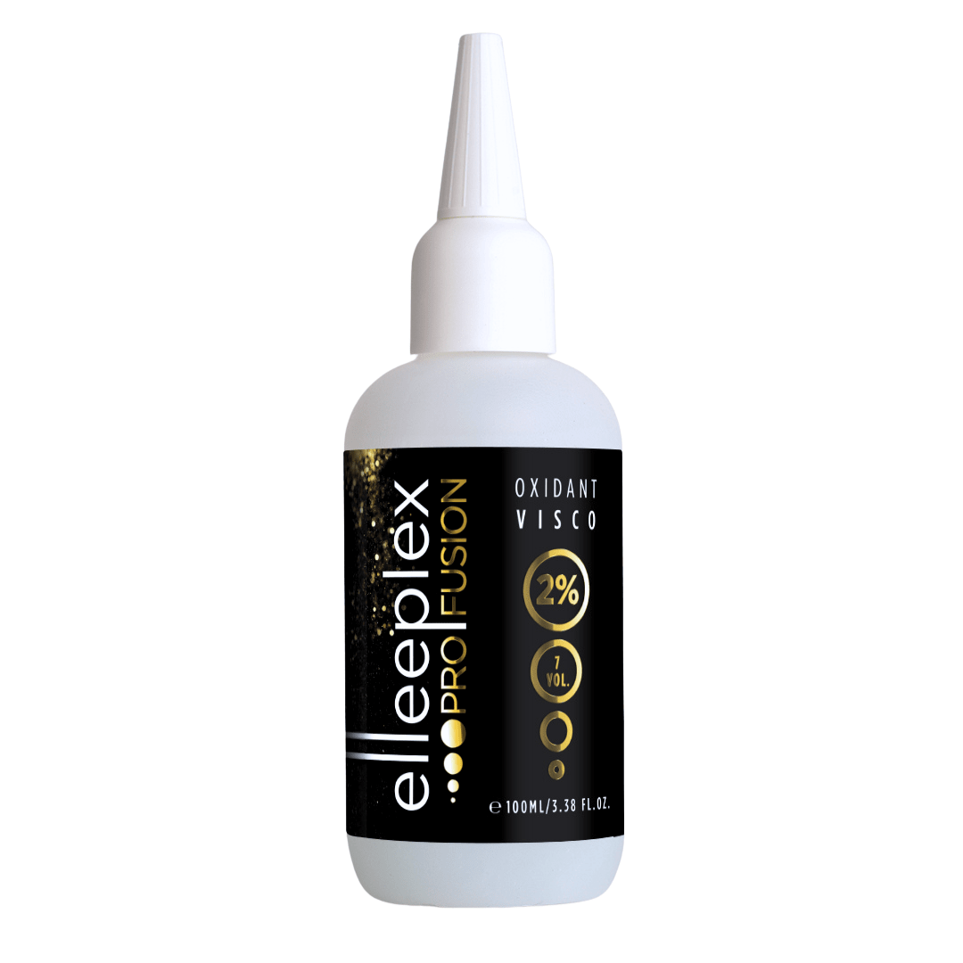 100ml bottle of Elleeplex Profusion 2 percent 7 VOL Crème Oxidant developer for lash and brow tinting.