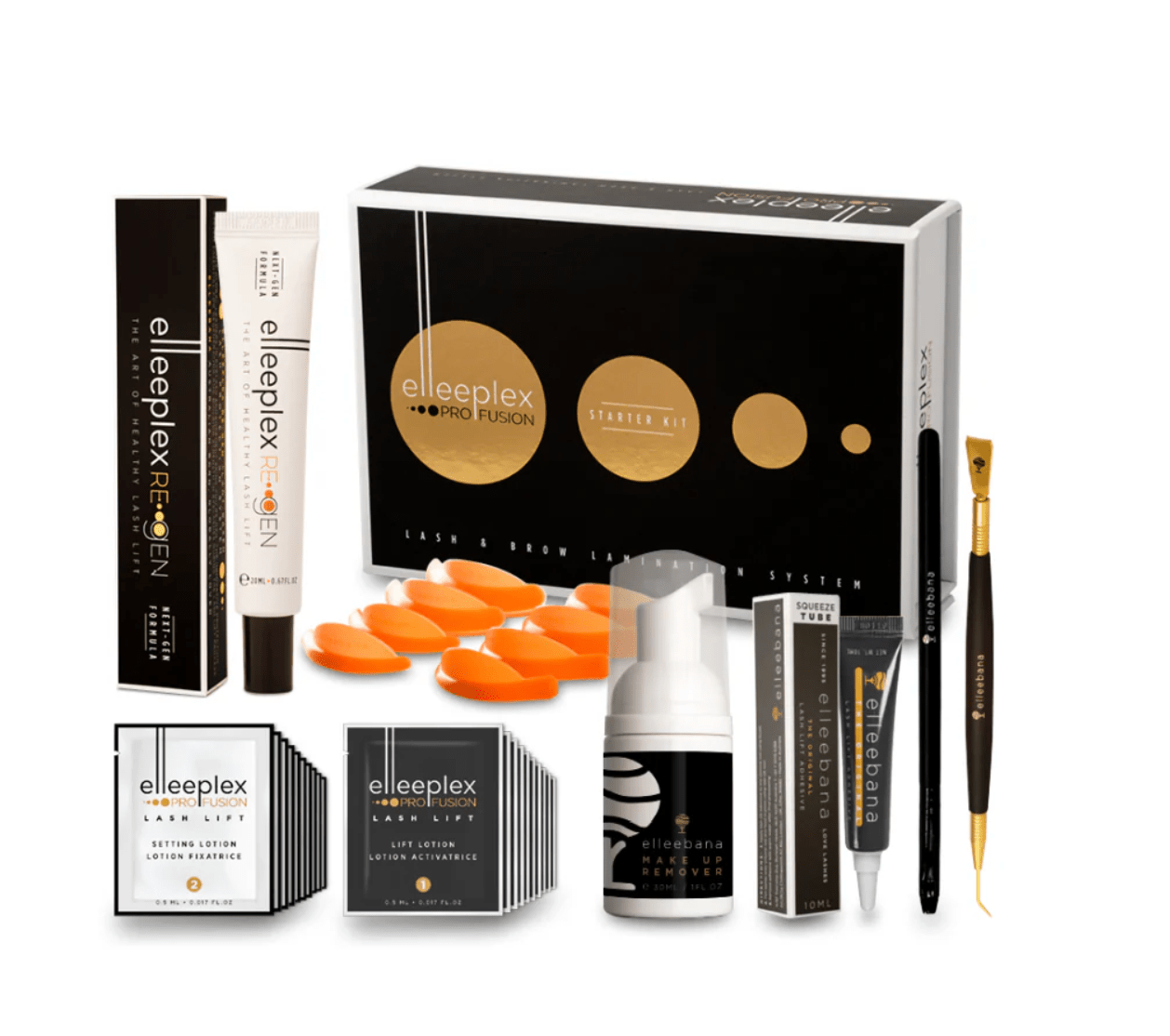 Close-up view of Elleeplex ReGEN Next Gen Powerbond conditioning step 3 formula for brow hair strength and elasticity.