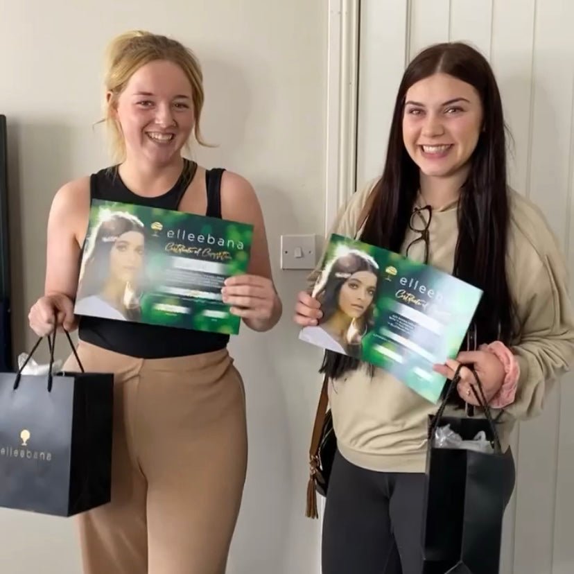 Elleeplex Profusion lash lamination training course starter kit with lotion sachets, silicone shields, and ReGEN Next Gen conditioning solution.